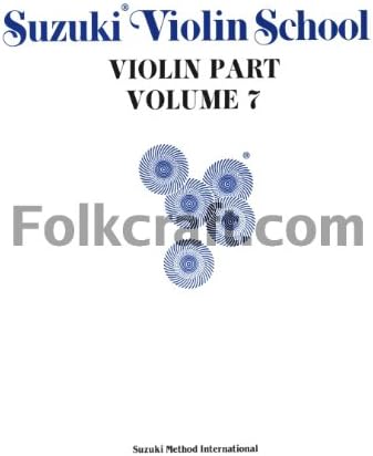 Amazon.com: Suzuki Violin School, Vol 7: Violin Part